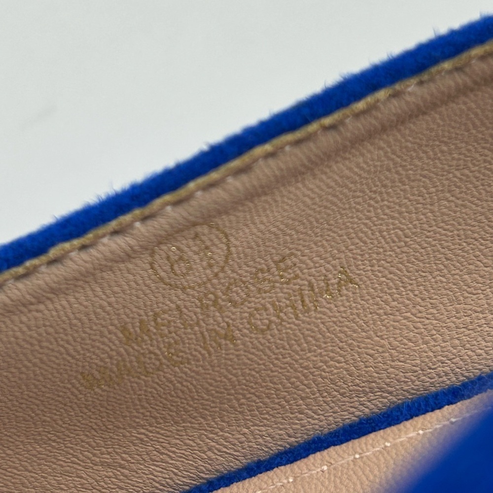 Nicole Miller New York Melrose Blue Faux Suede Women’s Slingback Block Heel 8.5 - Picture 11 of 14